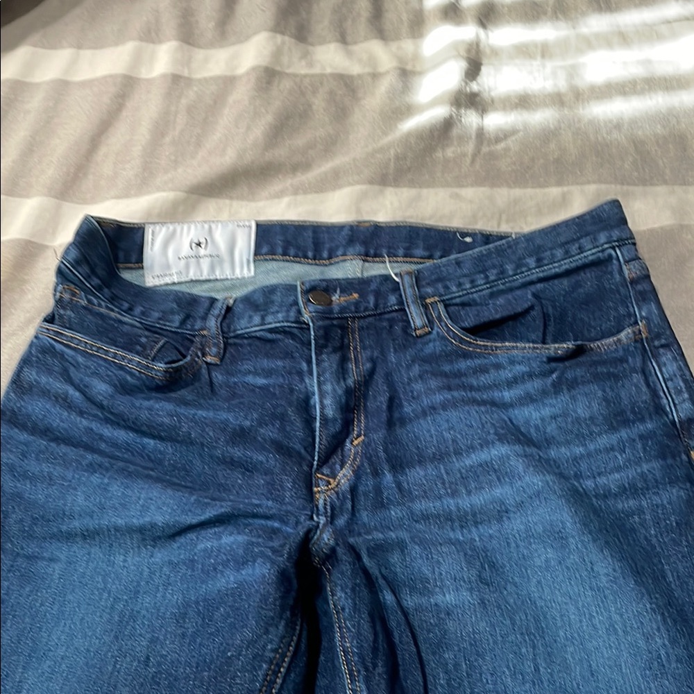 Banana Republic Factory Men's Dark Blue Straight Jeans